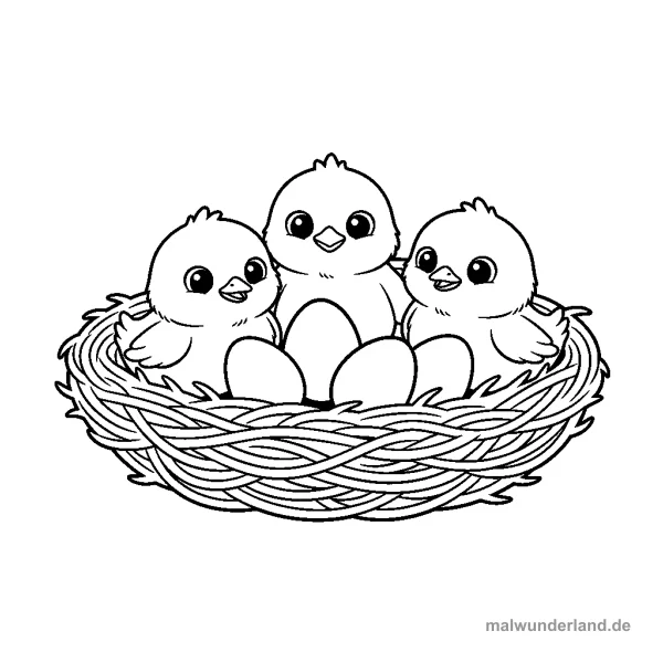 Küken im Nest