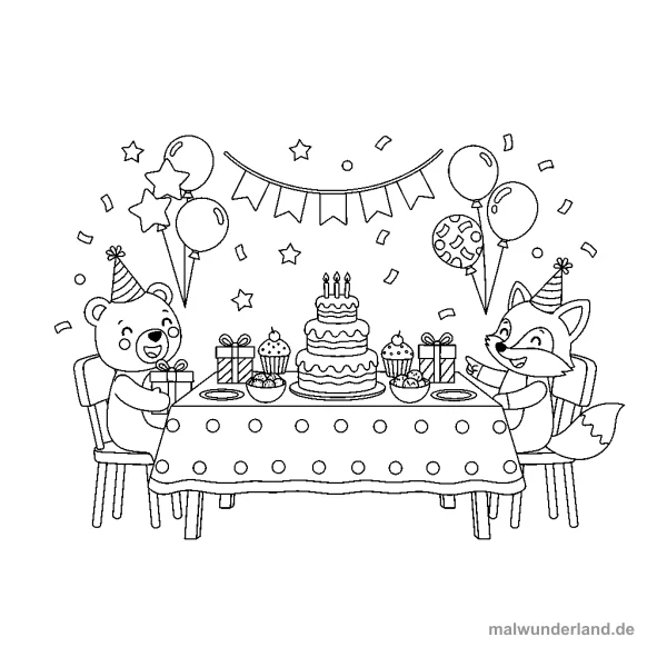 Geburtstagstisch