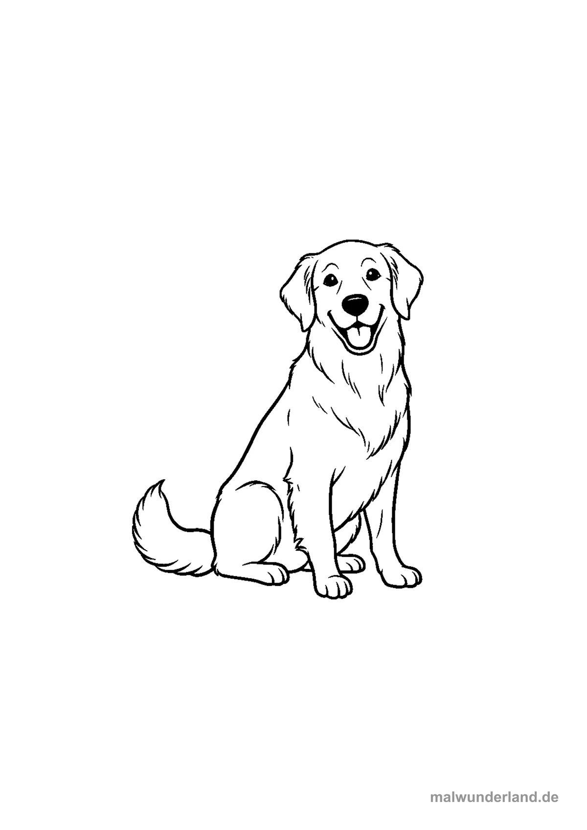 Golden Retriever – Druckvorschau auf A4