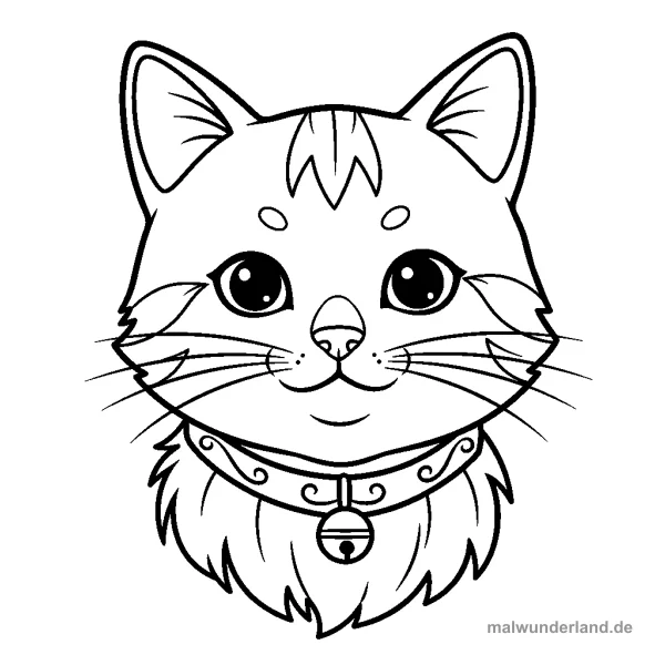 Stubentiger Porträt - Kostenloses Ausmalbild zum Ausdrucken
