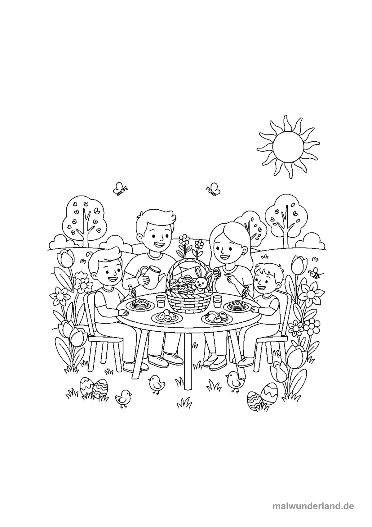 Osterbrunch – Druckvorschau auf A4