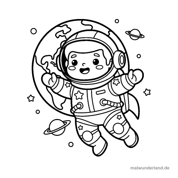 Astronaut im All
