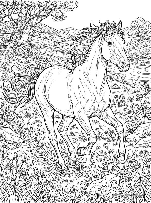 Pferd auf der Weide