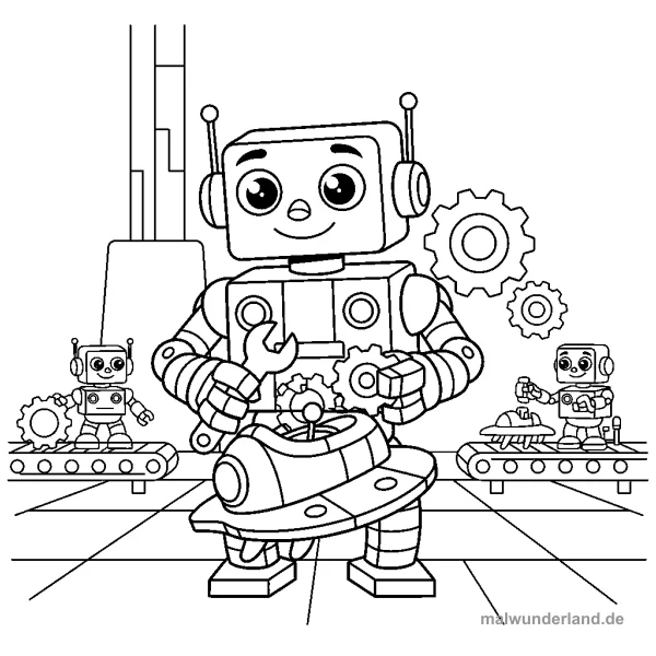 Roboter montiert