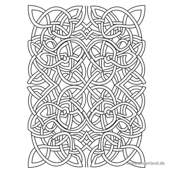 Verschlungenes Knotendesign