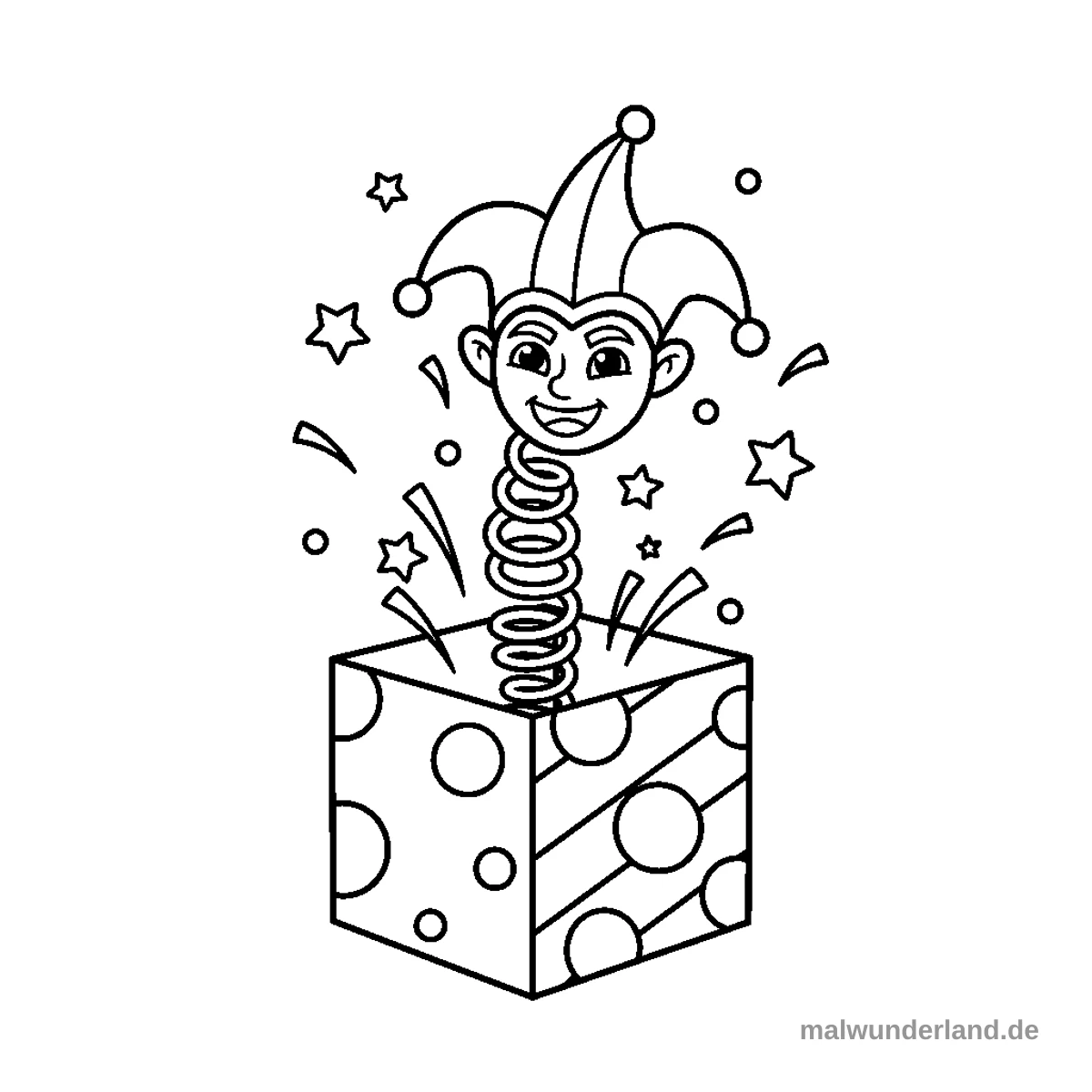 April-Scherz Motiv - Kostenloses Ausmalbild zum Ausdrucken