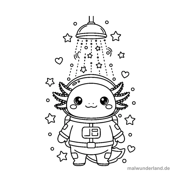 Axolotl im Weltraum: Sternenstaub-Dusche