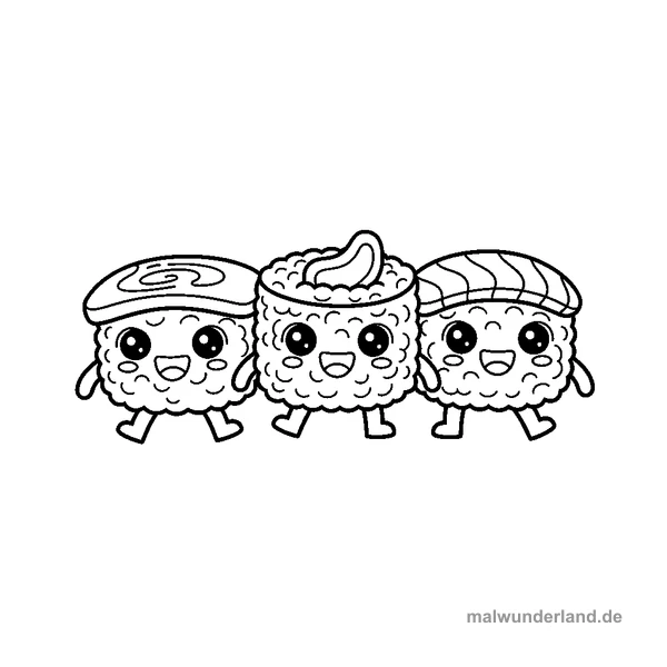 Kawaii Sushi Freunde