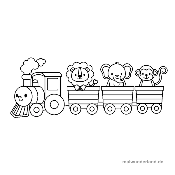 Güterzug mit Tieren